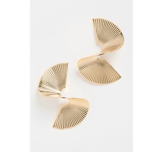 Anthropologie Sashi Gold Celeb Style Earrings